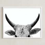 "Jane Gallagher" - Art Print in Slate by Amy Carroll - Framed