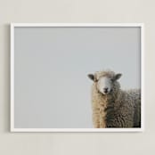 "Uncle Pumblechuck" - Art Print in Ivory by Amy Carroll - Framed