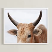 "Nelly Dean" - Art Print in Copper by Amy Carroll - Framed