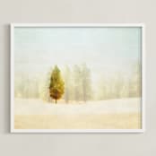 "Palouse" - Art Print in Palouse Blue by Michelee Scott - Framed