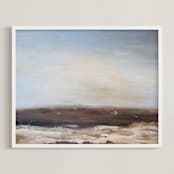 "Llano Winds" - Art Print in Sky Blue by Megan Kelley - Framed