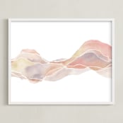"Palm Desert" - Art Print in Pink Moment by Jennifer Daily - Framed