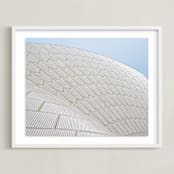 "Opera Geometry" - Art Print in Chalk by Noma Price - Framed