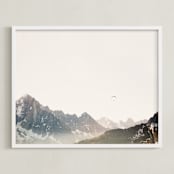 "Altitude" - Art Print in Stone by Heather Deffense - Framed