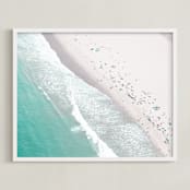 "Holidays" - Art Print in Ivory by Caroline Mint - Framed