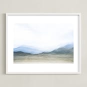"Windy Day" - Art Print in Natural by Rebecca Rueth - Framed