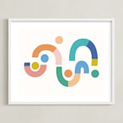 "Whatever path you choose make sure it's an interesting one" - Art Print in Jade Green by Pippa Shaw - Framed