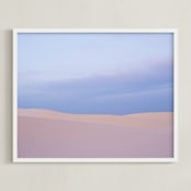 "Pink Sand Dunes" - Art Print in Sand Pink by Kathy Van Torne - Framed