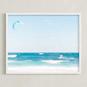 "Yucatan XIII" - Art Print in Sea Blue by Lindsay Ferraris Photography - Framed