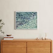 "Crystallize" - Art Print in Aqua by Whitley Williams - In a Room