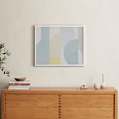 "Hustle Bustle" - Art Print in Neutral Natural by Jennifer Morehead - In a Room