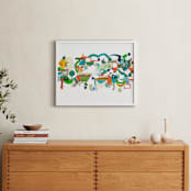 "Green Hills" - Art Print in Verdant Green by Erin McCluskey Wheeler - In a Room
