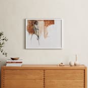 "after the bath" - Art Print in burnt sienna by Patricia Robitaille - In a Room