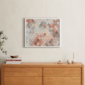 "Scales" - Art Print in Salmon by Annie Montgomery - In a Room