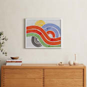 "Big Wave Sm" - Art Print in Multi by Lise Gulassa - In a Room