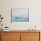 "Ice Age" - Art Print in Pale Blue Grey by Irene Suchocki - In a Room
