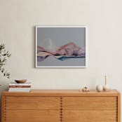 "Across The Lake |" - Art Print in Dove Grey by Synnöve Seidman - In a Room