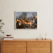 "Holiday Bokah" - Art Print in Evergreen by Rosie Elena Thompson - In a Room