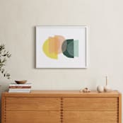 "paper melody" - Art Print in citrus by Carrie Moradi - In a Room