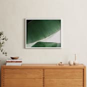 "leaf & light 1" - Art Print in deep ocean green by Alicia Abla - In a Room