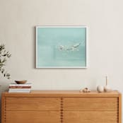 "Floating Treasures" - Art Print in Subtle Mint Green by Lisa Sundin - In a Room