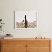 "Cacti V" - Art Print in Dust by Lisa Assenmacher - In a Room