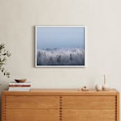"Frosted Horizon" - Art Print in Natural Light by Three Wings North - In a Room