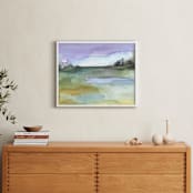 "Lavender Sky" - Art Print in Lavender by Sonal Nathwani - In a Room
