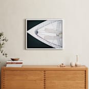 "Afloat" - Art Print in Dark Marine Teal by Haley George - In a Room