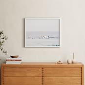 "Come On Baby Kick Them Daisies" - Art Print in Surfing Blues by Summer Strauch - In a Room