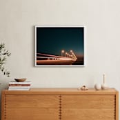 "The Fast Bridge" - Art Print in Marmalade Pine by Christian Fernandez - In a Room