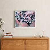 "Mapped" - Art Print in Teal by Denise Wong - In a Room