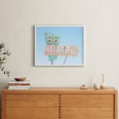 "Route 66" - Art Print in Pastel by Land Collioure Le Coq - In a Room