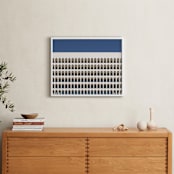 "Do not stop the clock" - Art Print in Beige by Massimiliano Massimo Borelli - In a Room