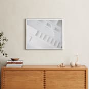 "Bright Stairway" - Art Print in White by Ilze Lucero - In a Room