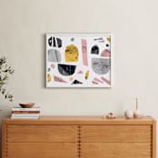 "Boats on a river" - Art Print in light and fun by Susanne Kasielke - In a Room