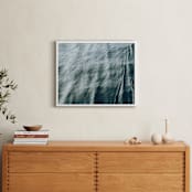 "Mint wave" - Art Print in Waves by Lying on the grass - In a Room
