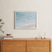 "IT'S A PARTY IN THE USA" - Art Print in Summer Blues by Summer Strauch - In a Room