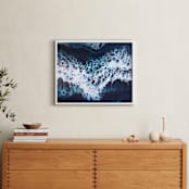 "Crash II" - Art Print in Deep Blue by Christa Dominguez - In a Room