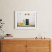 "Óbidos" - Art Print in Mustard Yellow by Heather Deffense - In a Room