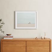 "Tower 13" - Art Print in Sky Blue by Three Kisses Studio - In a Room