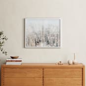 "Big Apple Blur" - Art Print in Beige by 1885 Atelier - In a Room