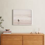 "Tranquil Surf" - Art Print in Blush by Shannon Howard - In a Room
