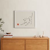 "Let's Play" - Art Print in Sand Beige by Adelyn T. - In a Room