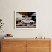 "Time stood still" - Art Print in Stucco White by Maja Cunningham - In a Room