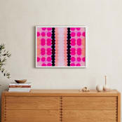 "Still Not Scared" - Art Print in Magenta by HAPI ART - In a Room