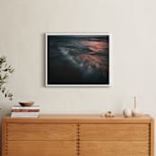 "The Uniqueness of Waves XLIX" - Art Print in Stormy Gold by Tal Paz-Fridman - In a Room