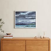 "Cloud Symphony Ring of Kerry Ireland" - Art Print in Stormy Indigo by Eva Marion - In a Room