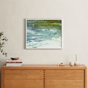 "Roil" - Art Print in aqua by Courtney Crane - In a Room
