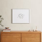 "Abacus 2" - Art Print in Charcoal by Stephanie Nowotarski - In a Room